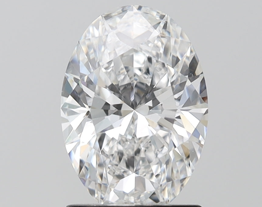 2.01 Carat Oval Shaped, Ideal Cut, D Color, VVS2 Clarity, IGI Certified Lab Grown Diamond