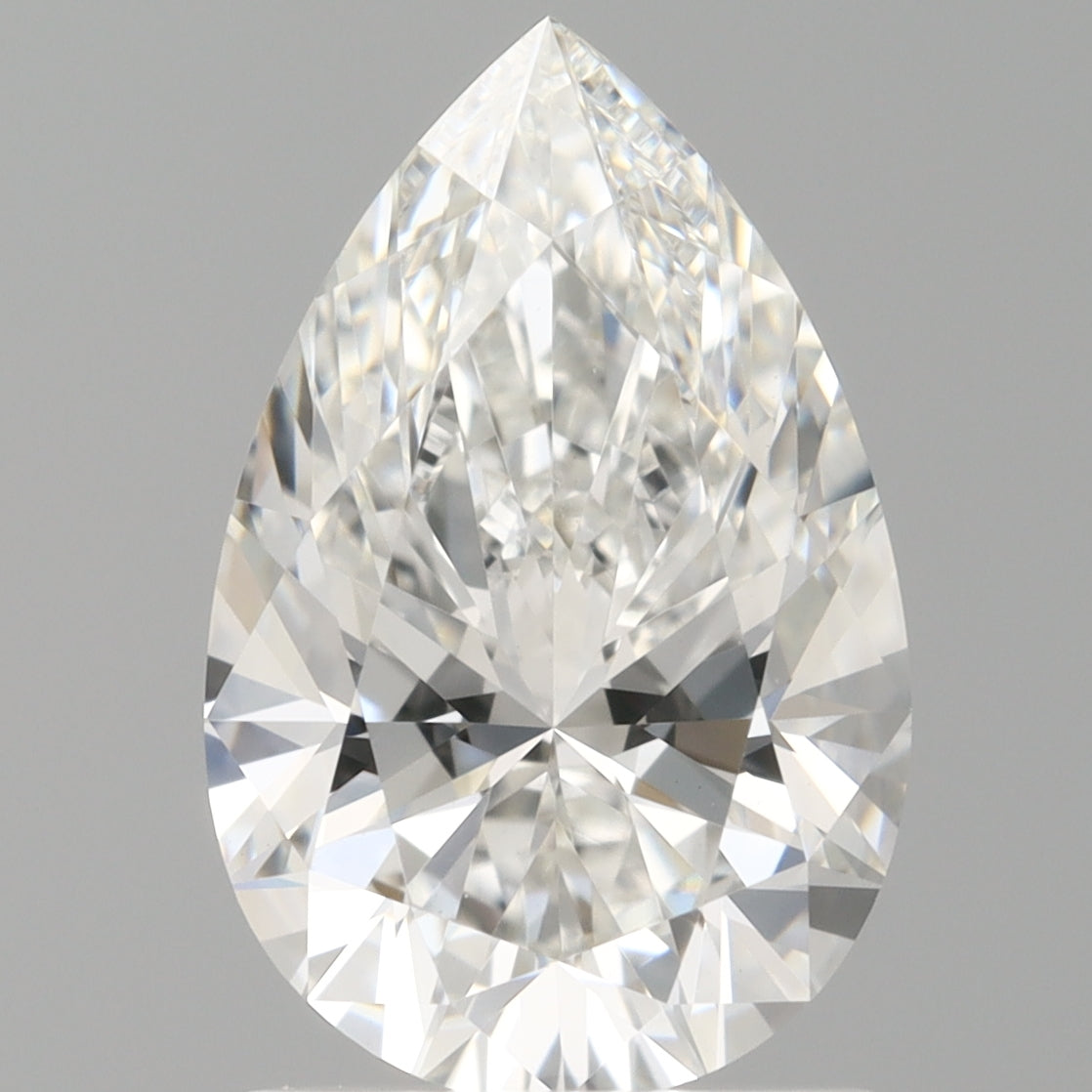 1.60 Carat Pear Shaped, Ideal Cut, E Color, VVS2 Clarity, IGI Certified Lab Grown Diamond