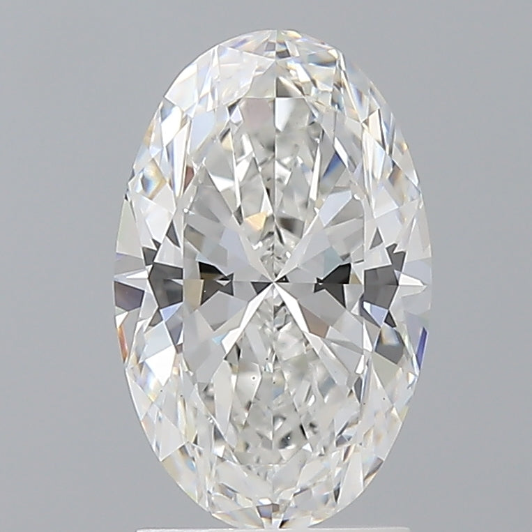 2.10 Carat Oval Shaped, Ideal Cut, E Color, VS1 Clarity, IGI Certified Lab Grown Diamond