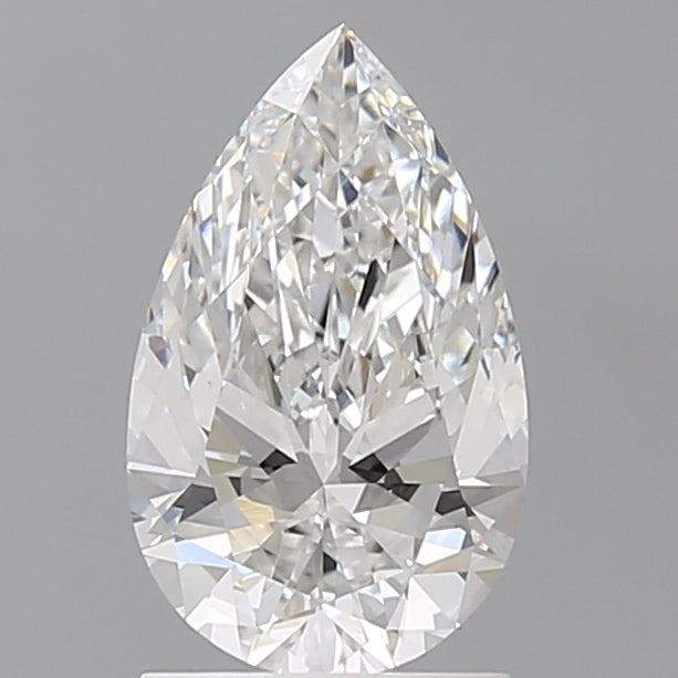 1.52 Carat Pear Shaped, Ideal Cut, E Color, VVS2 Clarity, IGI Certified Lab Grown Diamond