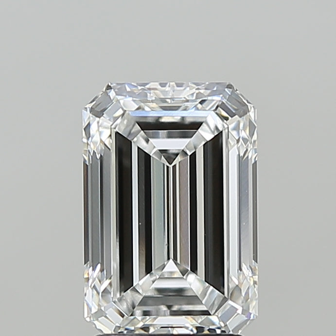 2.52 Carat Emerald Shaped, Ideal Cut, E Color, VS1 Clarity, IGI Certified Lab Grown Diamond