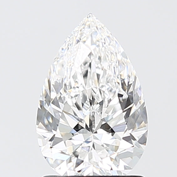 1.51 Carat Pear Shaped, Ideal Cut, D Color, VVS2 Clarity, IGI Certified Lab Grown Diamond