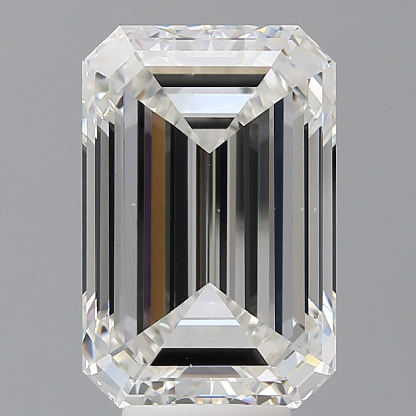 7.53 Carat Emerald Shaped, Ideal Cut, F Color, VS1 Clarity, IGI Certified Lab Grown Diamond