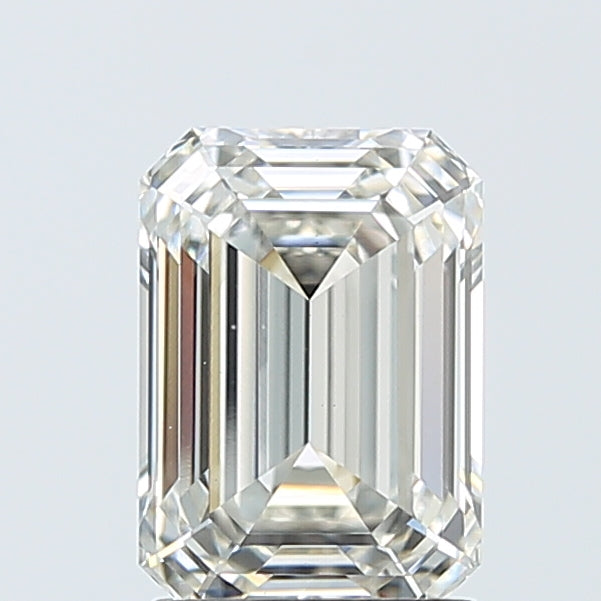 2.09 Carat Emerald Shaped, Ideal Cut, F Color, VS1 Clarity, IGI Certified Lab Grown Diamond