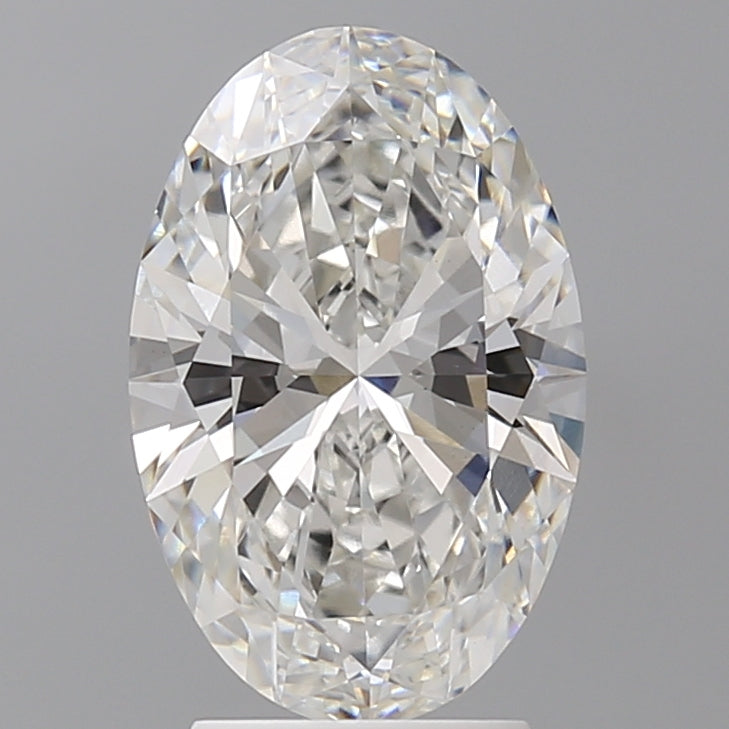 3.02 Carat Oval Shaped, Ideal Cut, F Color, VVS2 Clarity, IGI Certified Lab Grown Diamond
