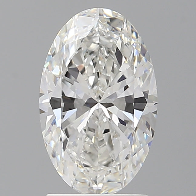2.03 Carat Oval Shaped, Ideal Cut, E Color, VS2 Clarity, IGI Certified Lab Grown Diamond