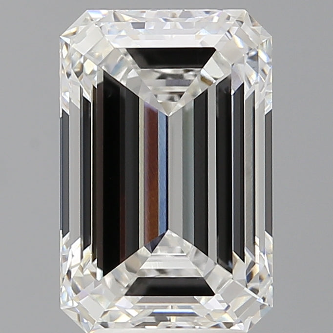 4.60 Carat Emerald Shaped, Ideal Cut, E Color, VVS2 Clarity, IGI Certified Lab Grown Diamond