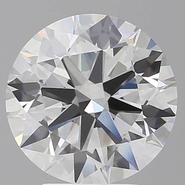 4.04 Carat Round Shaped, Ideal Cut, F Color, VVS2 Clarity, IGI Certified Lab Grown Diamond