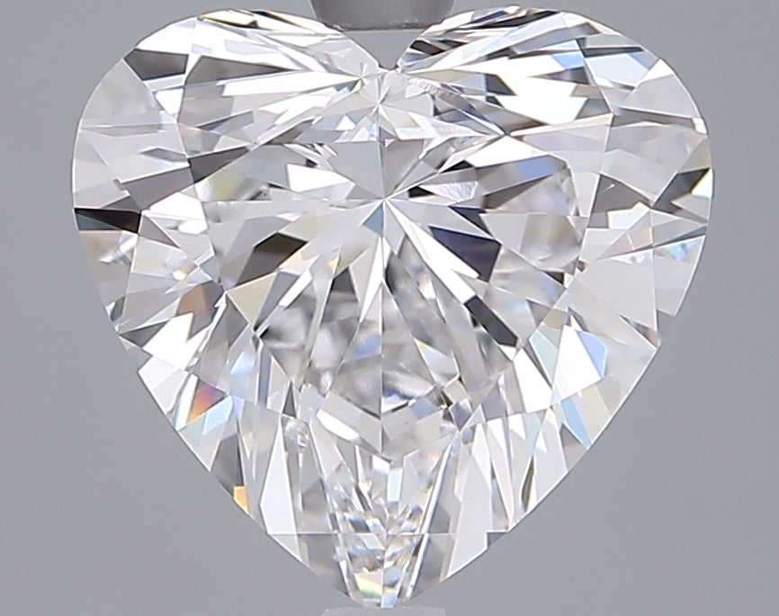 3.51 Carat Heart Shaped, Ideal Cut, D Color, VVS2 Clarity, IGI Certified Lab Grown Diamond