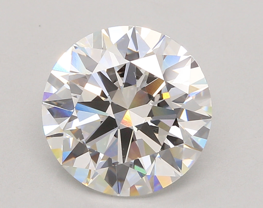 5.02 Carat Round Shaped, Ideal Cut, F Color, VVS2 Clarity, IGI Certified Lab Grown Diamond