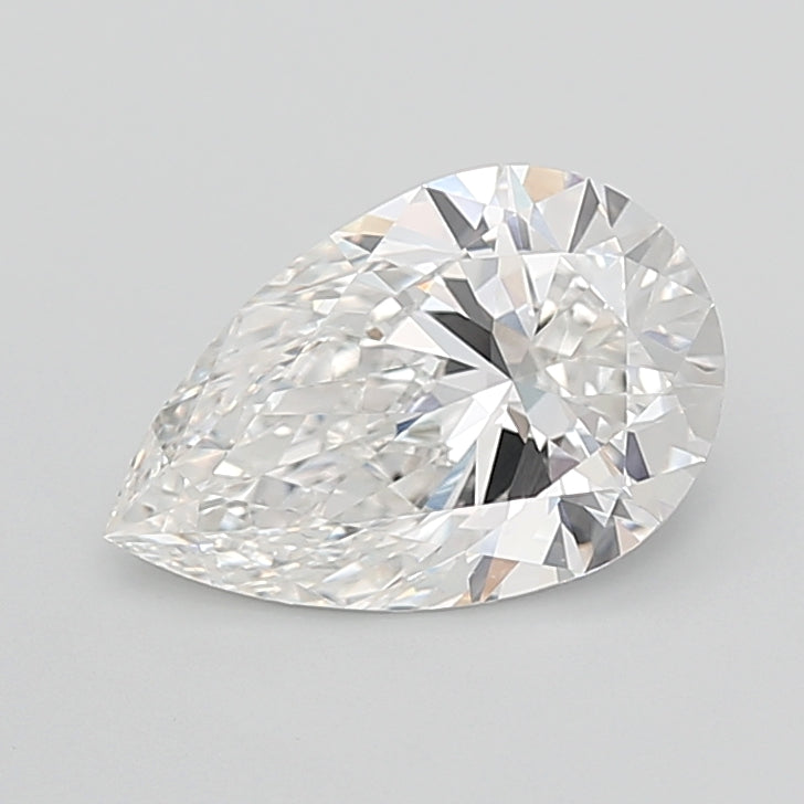 4.02 Carat Pear Shaped, Ideal Cut, F Color, VVS2 Clarity, IGI Certified Lab Grown Diamond