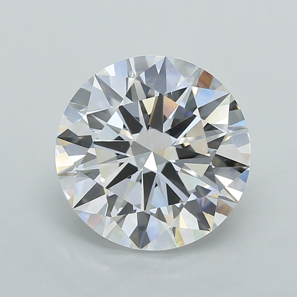 3.98 Carat Round Shaped, Ideal Cut, E Color, VVS2 Clarity, IGI Certified Lab Grown Diamond