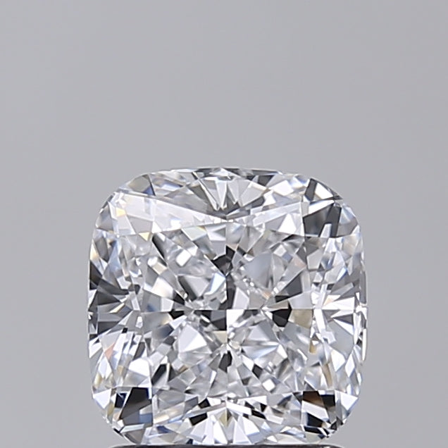 1.52 Carat Cushion Shaped, Ideal Cut, D Color, VVS2 Clarity, IGI Certified Lab Grown Diamond
