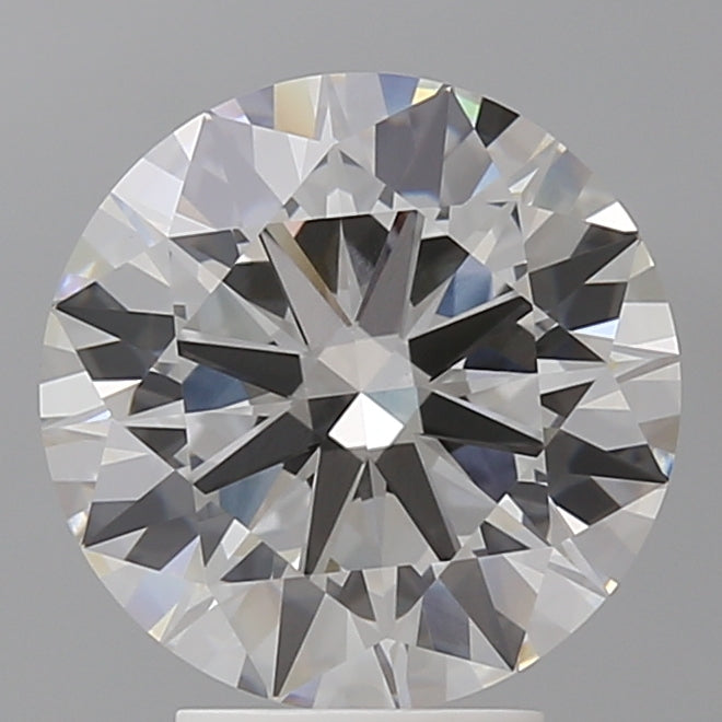 4.01 Carat Round Shaped, Ideal Cut, F Color, VVS2 Clarity, IGI Certified Lab Grown Diamond
