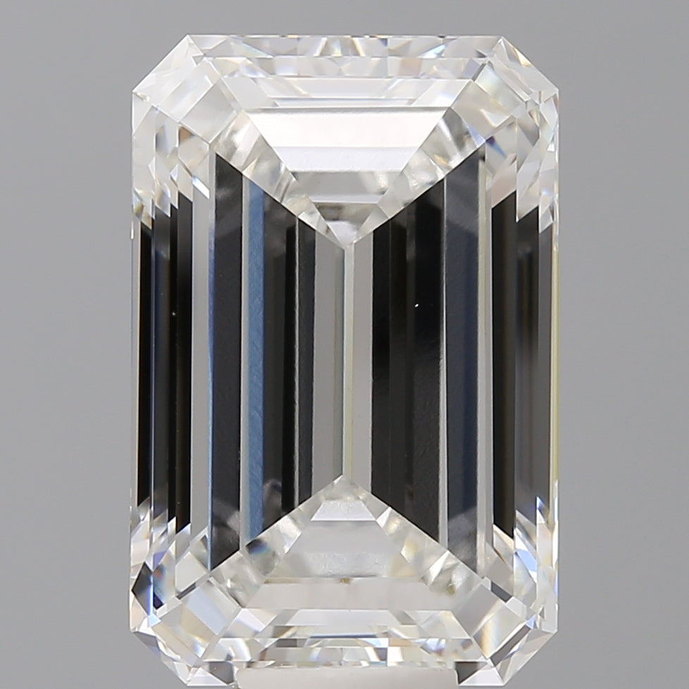 12.02 Carat Emerald Shaped, Ideal Cut, F Color, VVS2 Clarity, IGI Certified Lab Grown Diamond