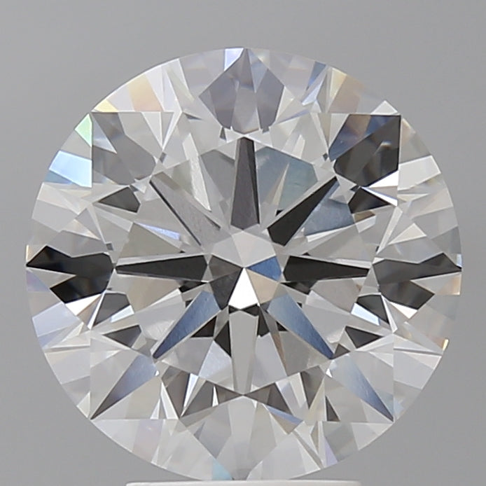 5.01 Carat Round Shaped, Ideal Cut, F Color, VVS2 Clarity, IGI Certified Lab Grown Diamond