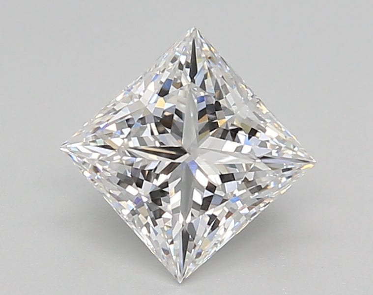 1.10 Carat Princess Shaped, Ideal Cut, D Color, VVS1 Clarity, IGI Certified Lab Grown Diamond