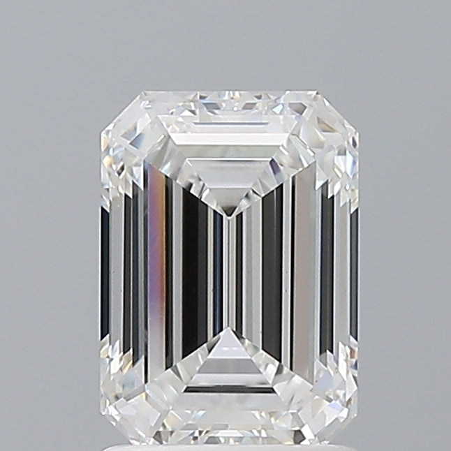1.59 Carat Emerald Shaped, Ideal Cut, E Color, VVS2 Clarity, IGI Certified Lab Grown Diamond