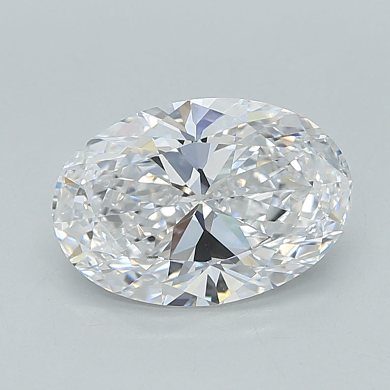 1.52 Carat Oval Shaped, Ideal Cut, D Color, VVS2 Clarity, IGI Certified Lab Grown Diamond