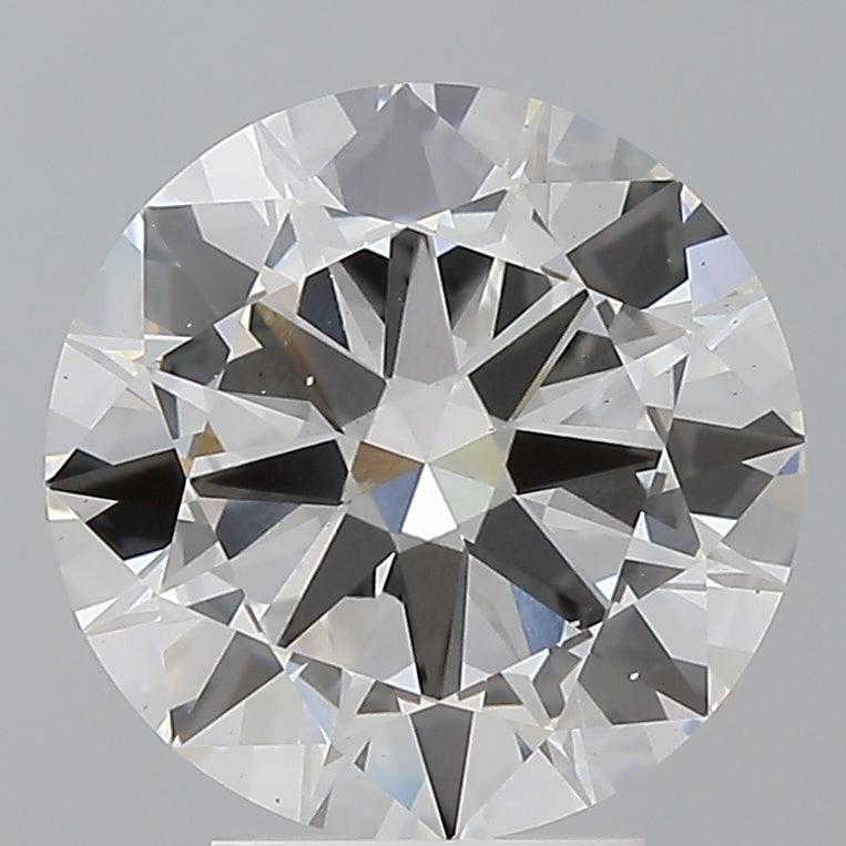 4.04 Carat Round Shaped, Excellent Cut, F Color, VS1 Clarity, IGI Certified Lab Grown Diamond