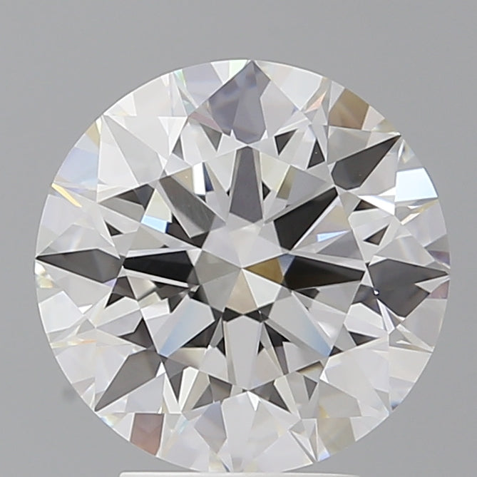 4.08 Carat Round Shaped, Ideal Cut, E Color, VVS2 Clarity, IGI Certified Lab Grown Diamond