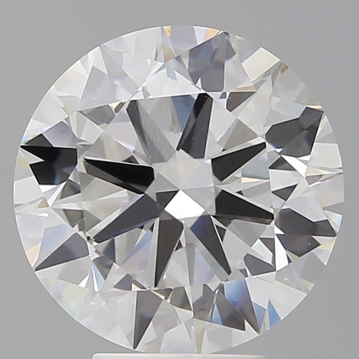 5.58 Carat Round Shaped, Excellent Cut, F Color, VVS2 Clarity, IGI Certified Lab Grown Diamond