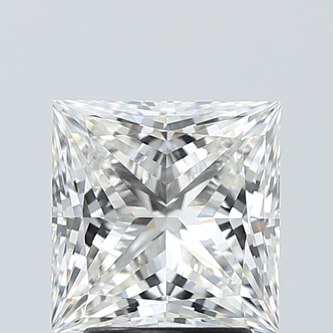 3.07 Carat Princess Shaped, Ideal Cut, F Color, VVS2 Clarity, IGI Certified Lab Grown Diamond