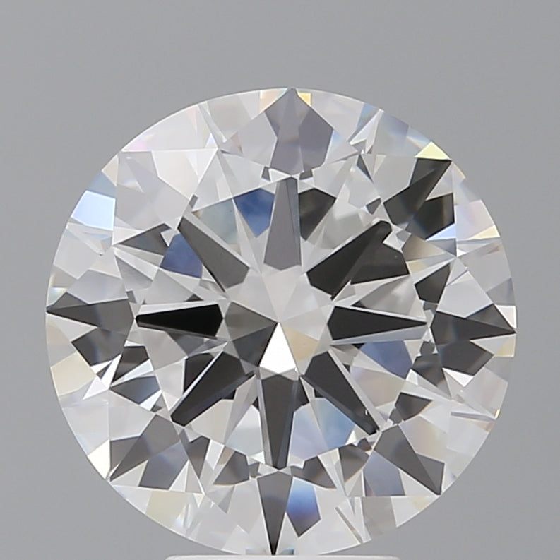 6.09 Carat Round Shaped, Excellent Cut, F Color, VVS2 Clarity, IGI Certified Lab Grown Diamond