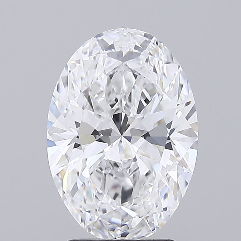 2.51 Carat Oval Shaped, Ideal Cut, D Color, IF Clarity, IGI Certified Lab Grown Diamond