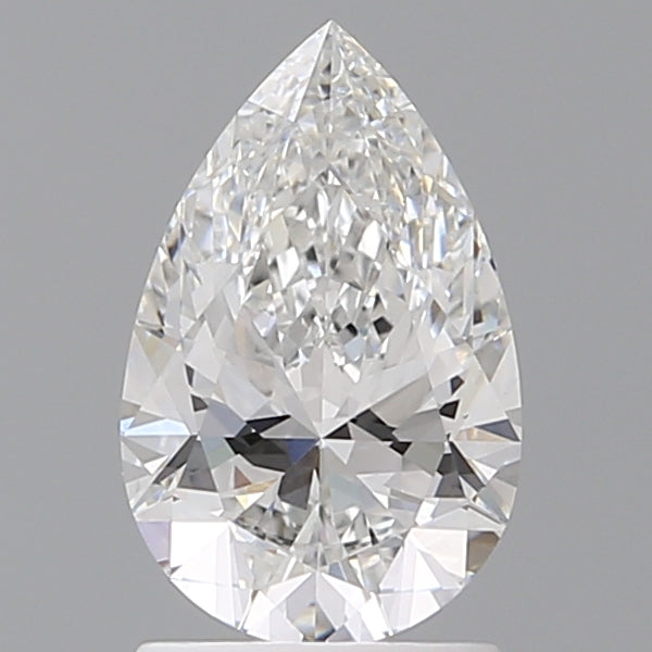 1.60 Carat Pear Shaped, Ideal Cut, E Color, VVS2 Clarity, IGI Certified Lab Grown Diamond