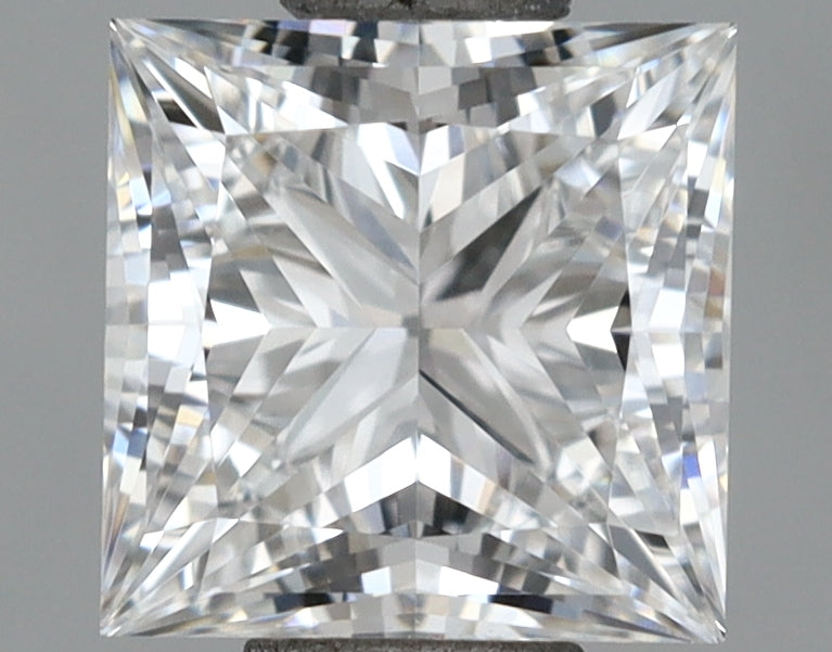 1.07 Carat Princess Shaped, Ideal Cut, D Color, VVS1 Clarity, IGI Certified Lab Grown Diamond