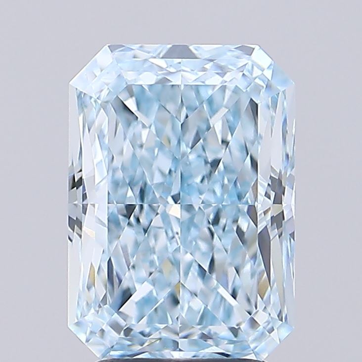 3.10 Carat Radiant Shaped, Ideal Cut, VVS2 Clarity, IGI Certified Lab Grown Diamond