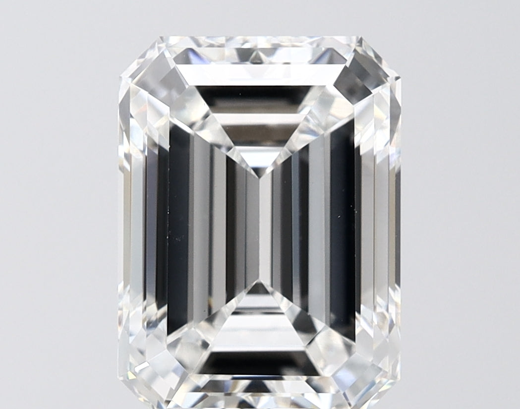 5.00 Carat Emerald Shaped, Ideal Cut, E Color, VS1 Clarity, IGI Certified Lab Grown Diamond
