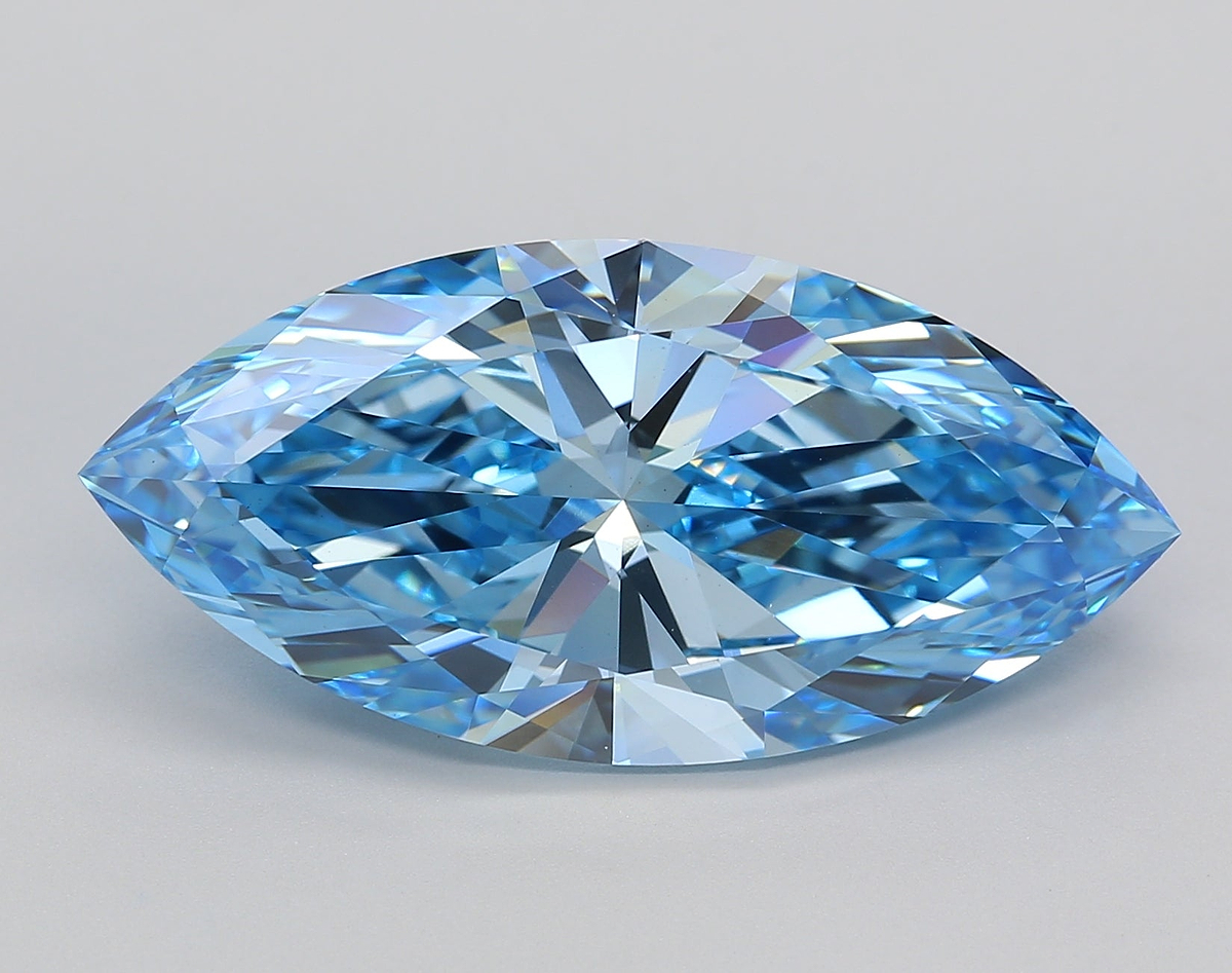 9.02 Carat Marquise Shaped, Excellent Cut, VS1 Clarity, IGI Certified Lab Grown Diamond