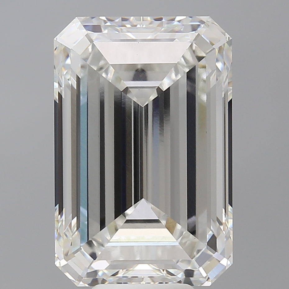 10.51 Carat Emerald Shaped, Excellent Cut, F Color, VS1 Clarity, IGI Certified Lab Grown Diamond