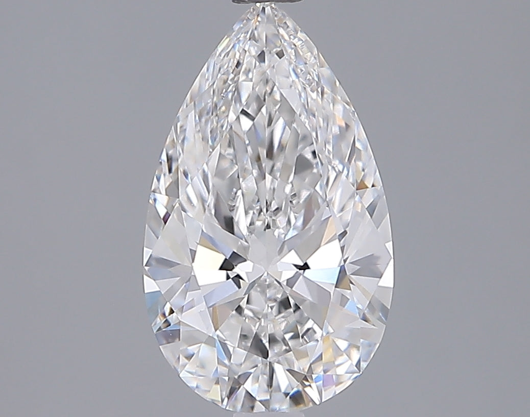 2.06 Carat Pear Shaped, Ideal Cut, D Color, VVS1 Clarity, IGI Certified Lab Grown Diamond