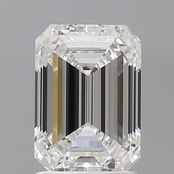 2.09 Carat Emerald Shaped, Ideal Cut, E Color, VVS2 Clarity, IGI Certified Lab Grown Diamond
