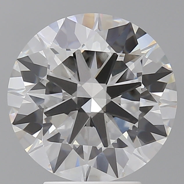 4.02 Carat Round Shaped, Ideal Cut, E Color, VVS2 Clarity, IGI Certified Lab Grown Diamond