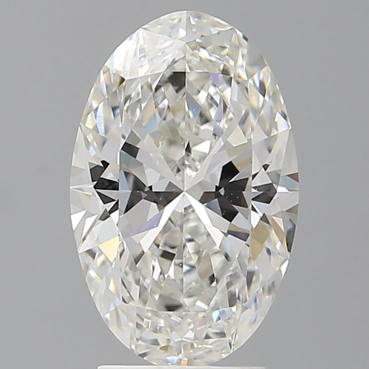 3.10 Carat Oval Shaped, Ideal Cut, G Color, VVS2 Clarity, IGI Certified Lab Grown Diamond