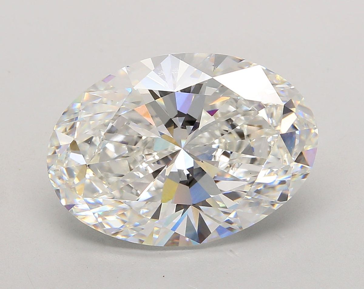 8.76 Carat Oval Shaped, Ideal Cut, F Color, VS1 Clarity, IGI Certified Lab Grown Diamond
