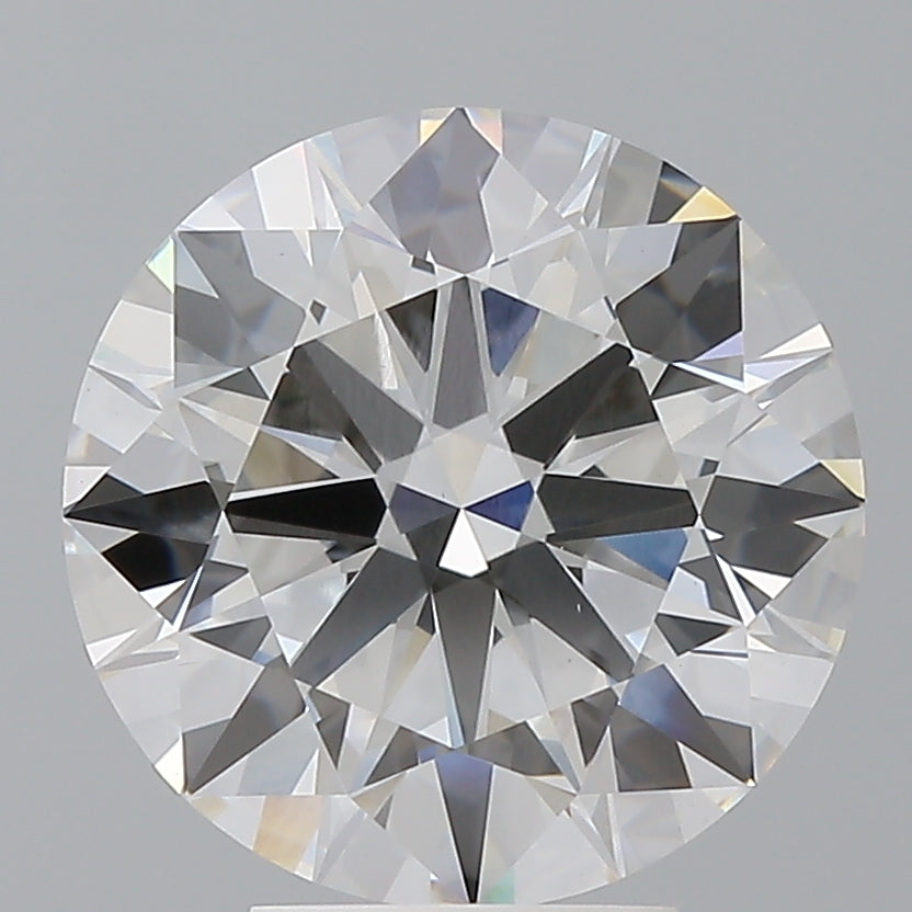 5.04 Carat Round Shaped, Excellent Cut, F Color, VVS2 Clarity, IGI Certified Lab Grown Diamond