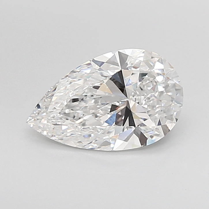 3.05 Carat Pear Shaped, Ideal Cut, D Color, VVS2 Clarity, IGI Certified Lab Grown Diamond