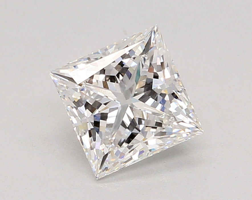 2.06 Carat Princess Shaped, Ideal Cut, E Color, VVS1 Clarity, IGI Certified Lab Grown Diamond
