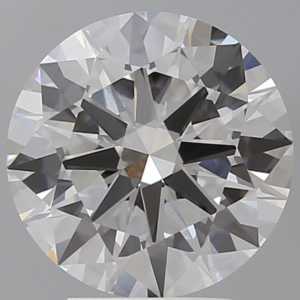 4.03 Carat Round Shaped, Excellent Cut, E Color, VVS2 Clarity, IGI Certified Lab Grown Diamond