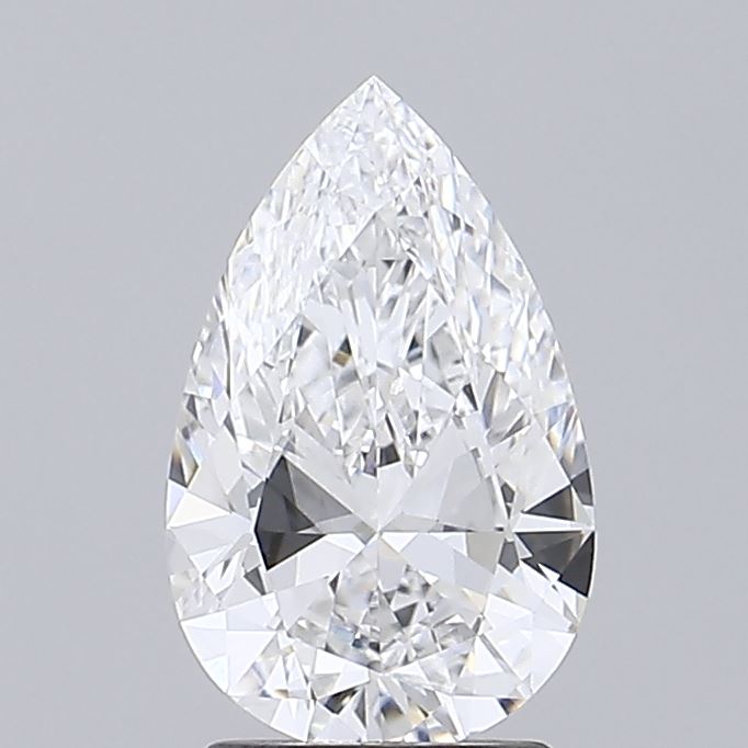 2.34 Carat Pear Shaped, Ideal Cut, D Color, VVS2 Clarity, IGI Certified Lab Grown Diamond