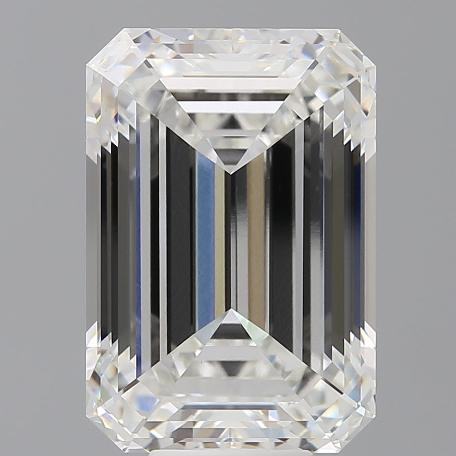 11.09 Carat Emerald Shaped, Ideal Cut, F Color, VVS2 Clarity, IGI Certified Lab Grown Diamond