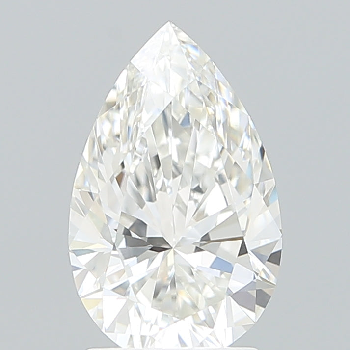 2.09 Carat Pear Shaped, Ideal Cut, F Color, VVS2 Clarity, IGI Certified Lab Grown Diamond