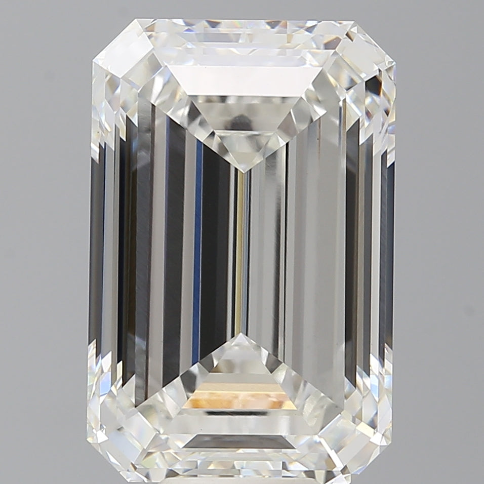 11.55 Carat Emerald Shaped, Ideal Cut, F Color, VVS2 Clarity, IGI Certified Lab Grown Diamond