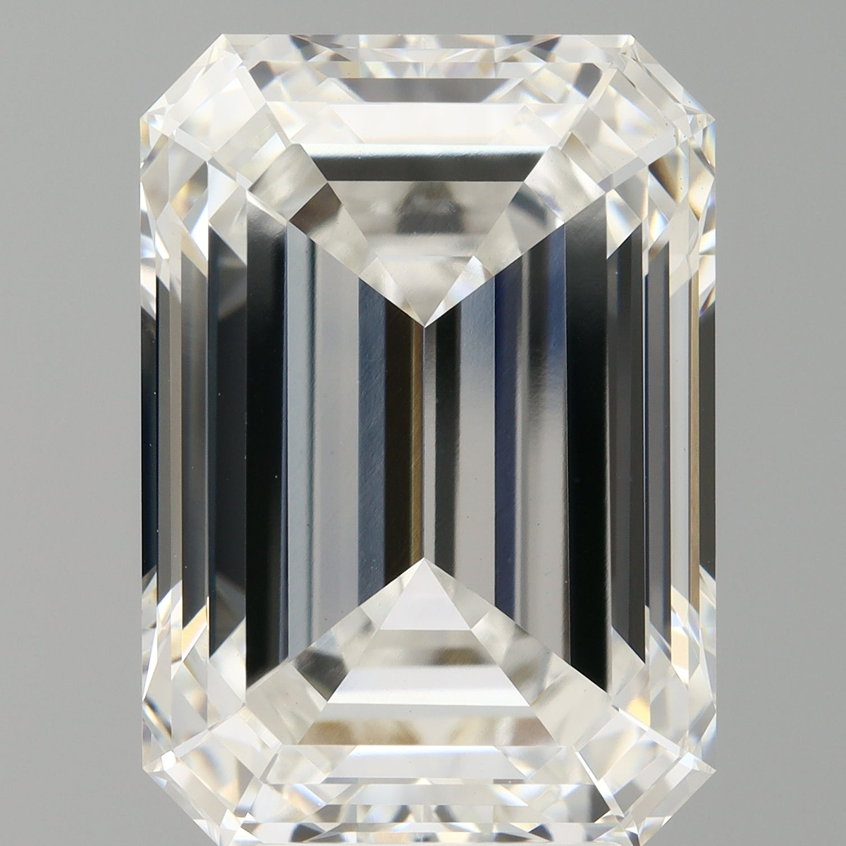 7.06 Carat Emerald Shaped, Ideal Cut, F Color, VVS2 Clarity, IGI Certified Lab Grown Diamond