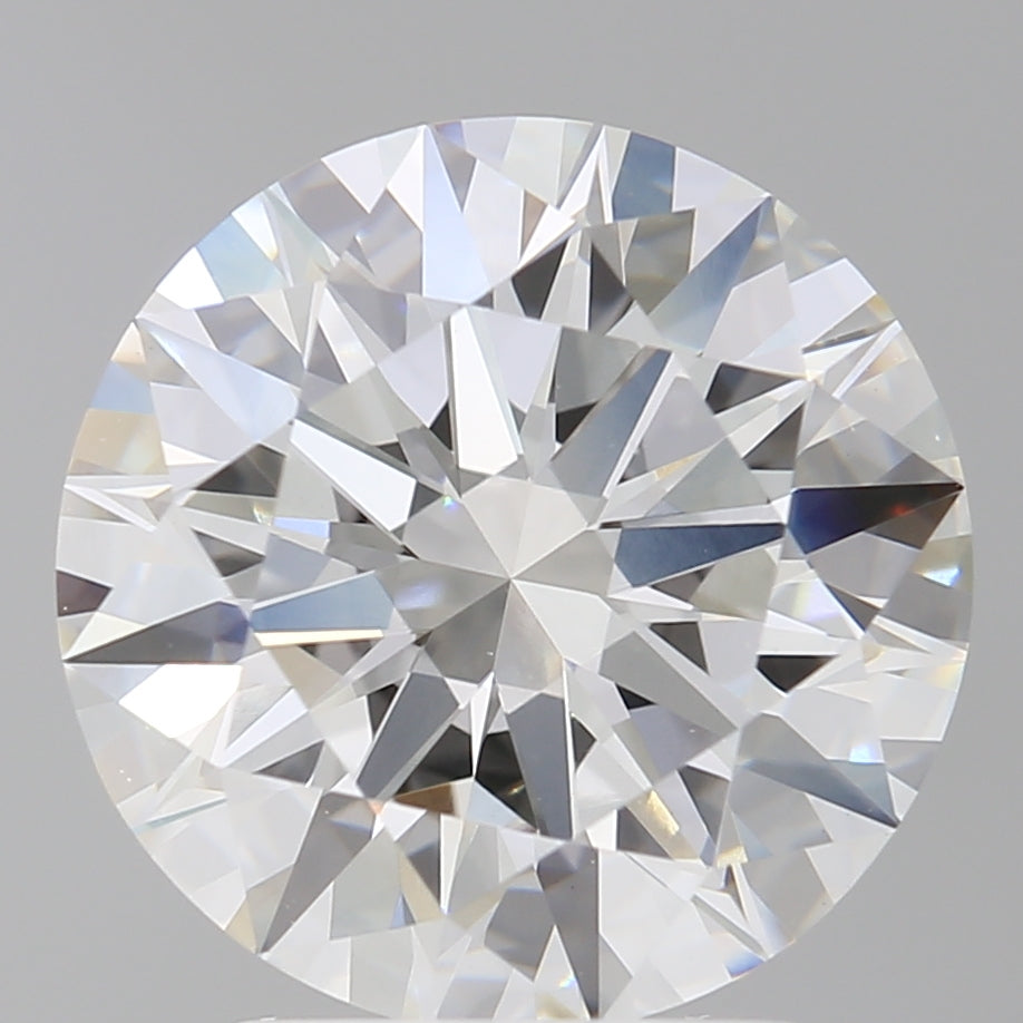 3.10 Carat Round Shaped, Ideal Cut, E Color, VVS2 Clarity, IGI Certified Lab Grown Diamond